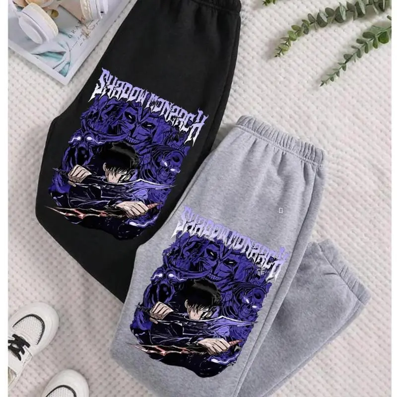 Solo Skating Sweatpants Manga Anime Musher Jinwoo Sweatpants - Trendy Top Sweatpants, Cotton Graphic Casual Sweatpants, Fan Gift, Best Gift, Stylish Design Perfect Gift