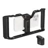 SmallRig IntegraGrip Wireless Controller Universal Phone Cage - Ultra-Wide Dual Handgrip Video Rig with Cold Shoe Mount, Compatible with iPhone 17/16 Pro Max & Android, for Vlogging Equipment, Content Creators, Camera Tripod (5355/5356)