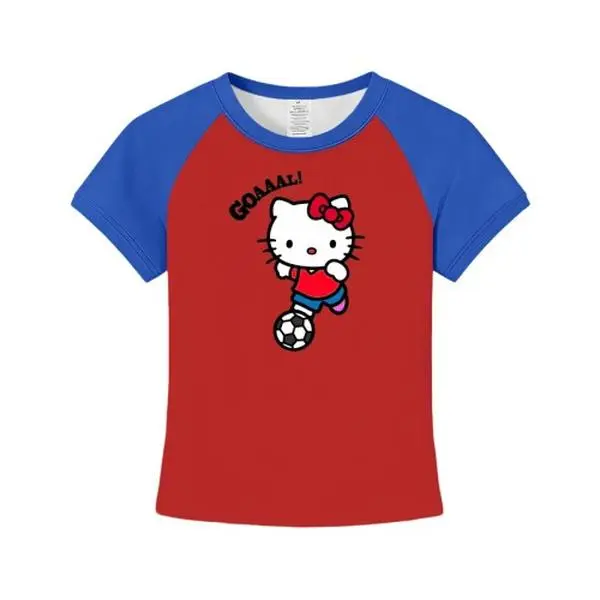 Sanrio Hello Kitty Women's FC Barcelona Soccer T-Shirt