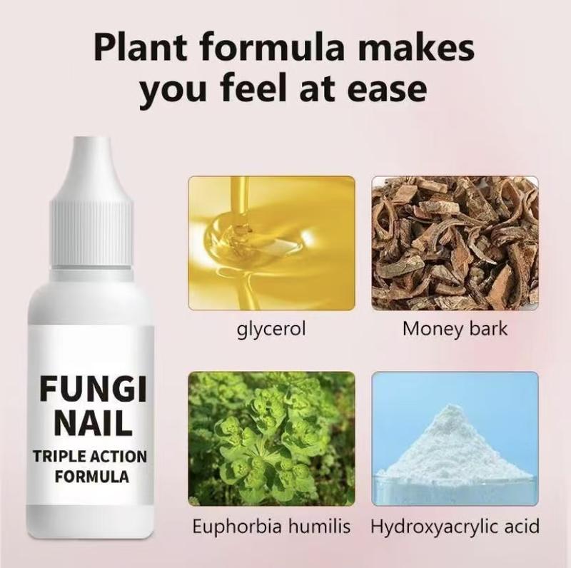Fungi Nail Triple Action Formula AntifungalSolution for Toenails & Fingernails Natural Therapy0.5 F|Oz Removes Fungus Repairs & RenewsDamaged Nails,Antimycotic Solution