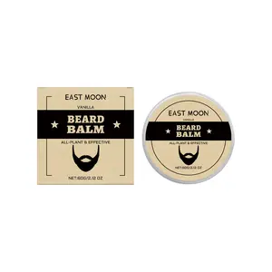 East Moon Men's Vanilla Beard Balm | Moisturizing Softening Shining Nourishing Beard Care Grooming Cream