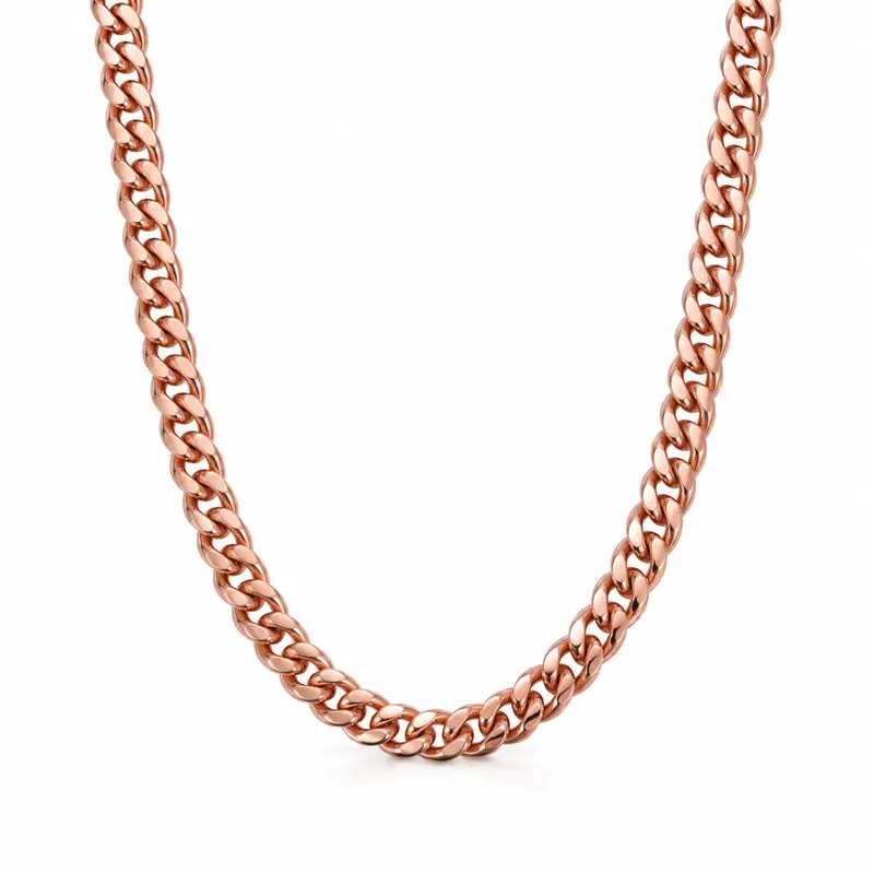 Jecanori Men's Pure Copper Link Chain Necklace - Men's Jewelry with 3500 Gauss Ultra-Strength Neodymium Magnet, Unisex Compatible Gifts for Him, Chains Necklace for Women