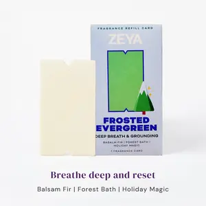 ZEYA Holiday Fragrance Card Refills – Seasonal Home Fragrance Diffuser Cards, Clean Non-Toxic Scent Refills, Pet-Safe, Long-Lasting