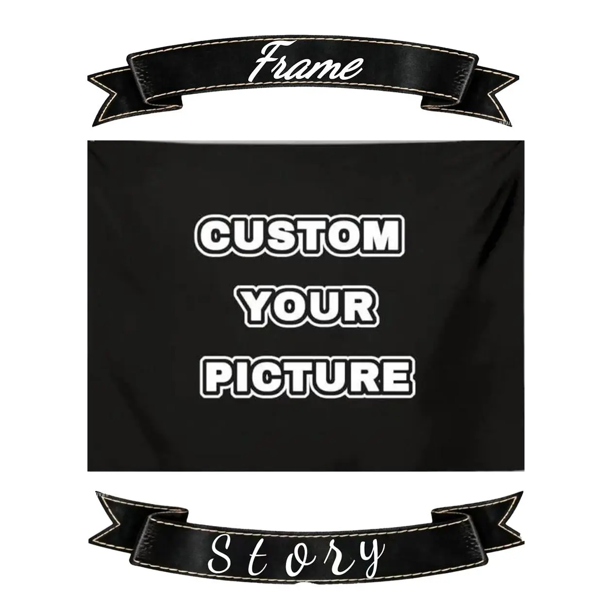 Colorfast Tapestry Wall Mural Wall TapestriesCustom Faux Burlap Flag - Multiple Sizes for Garden & Patio Decor Personalized Text Material Durable &