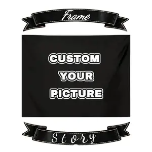 Custom Tapestry  Wall Decor Customized Tapestry FlagUpload Images Banners Personalized Poster Banner for Bedroom/Wedding/Birthday Party/Gift Cotton Decorative Decoration Light Linen Print Design Home Goods