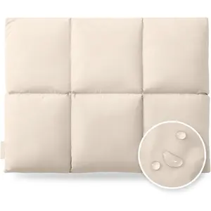 Puffy Laptop Sleeve Pillow Shape Compatible with MacBook Air 15 M1-M4 Off White Fluffy Design with Magnetic Closure & Waterproof Exterior