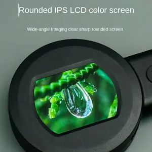 100X LED magnifying glass with USB charging - connected to PC for high-resolution photography and measurement, 2 million pixels