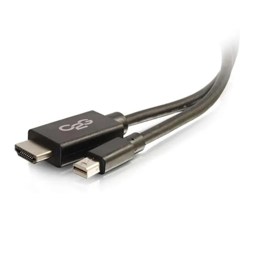 C2G 6ft (1.8m) Mini DisplayPort Male to HDMI Male Adapter Cable - Black