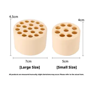 2-Pack 360° Spiral Honeycomb Bouquet Holder (1 Large + 1 Small) - Home Decor Flower Arrangement Stand with Soft Rubber Stem Protection, Invisible Design