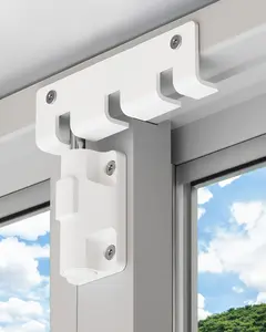 Sliding Door Lock Window Locks for Patio Sliding Glass Door Foot Locks for Front Door Security Bar Stoppers Top Horizontal Childproof Keyless Safety Lock from Inside Home Apartment Hotel Essentials