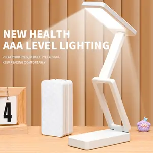 Rechargeable Foldable Table Lamp, Dedicated Work Learning Desk Light, University Dorm Bedside Nightlight, Reading Lamp
