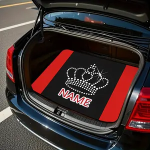 Single piece. Create a personalized trunk mat for your car with your name and crown design--compatible with any car model. This stylish trunk mat is an ideal unisex gift for any occasion, made from soft, high-quality fabric, and is a must-have for your ca