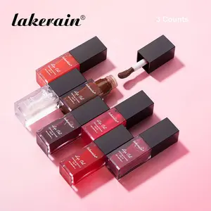 Long Lasting Lip Oil, Apricot 3 Counts/set Moisturizing Hydrating Lip Gloss, Glossy Lip Glaze, Plumping Lip Oil for Girls & Women, Lip Care, Cosmetic, Moisture