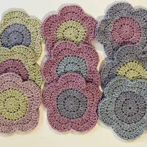 Crochet Flower Coaster