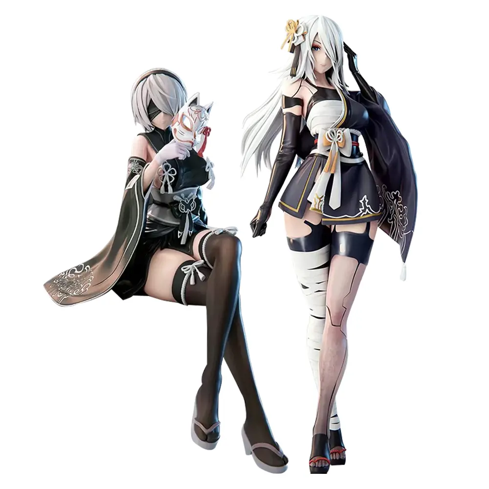 Nier Anime A2 figure 2B Yorha No.2 Type B action Figure 2B Figurine Kimono Style Model statue Collection Ornament cartoon Gifts