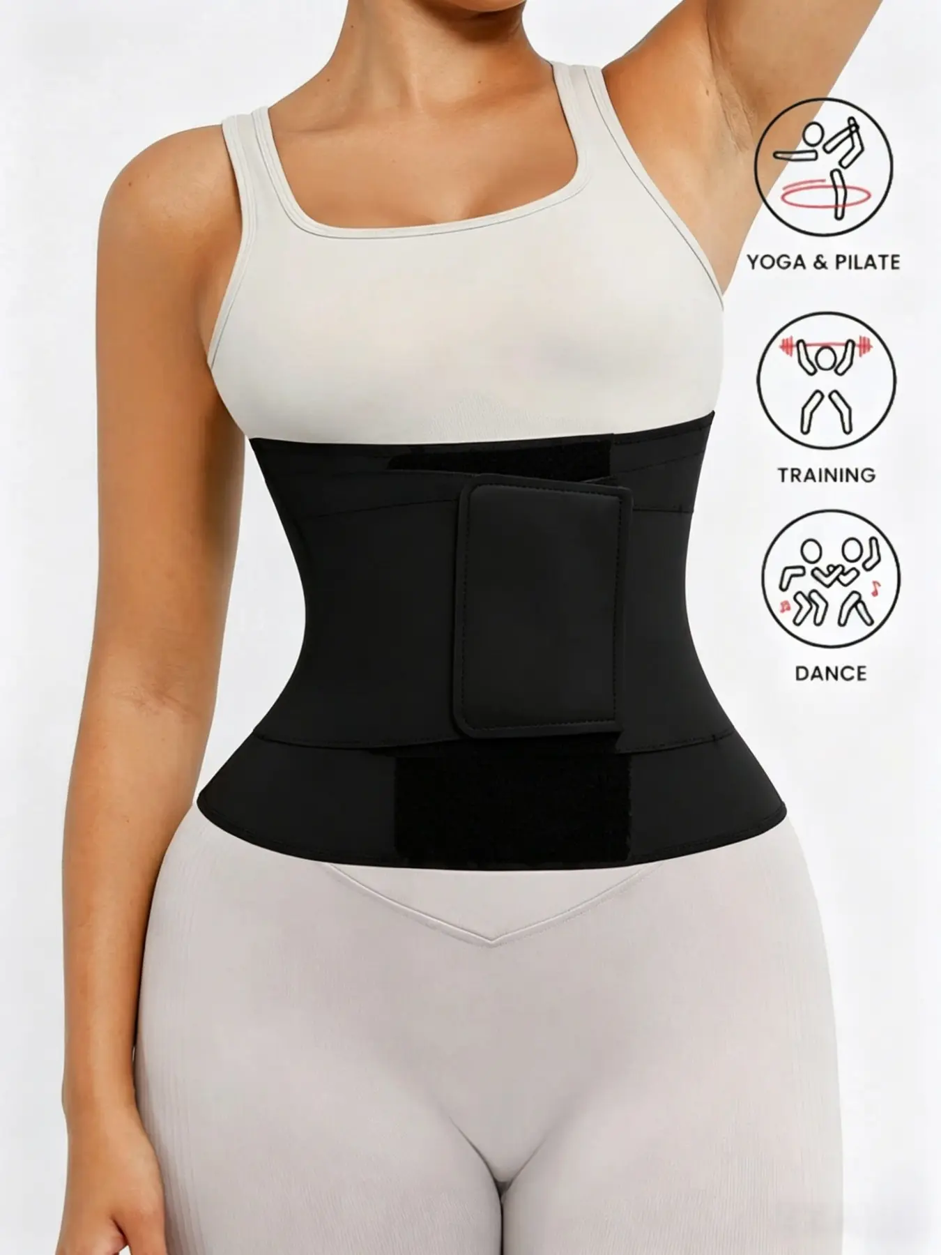 1 Count Women's Wild Pattern Curves-Hugging Corset, Corset Shaper, Fajas, Adjustable Triple-Layer Waist Trainer, Leopard Print Triple Wrap Compression Shapewear Belts, Anti-Roll Waist Cincher, Perfect For Sports, All Kinds Of Activities
