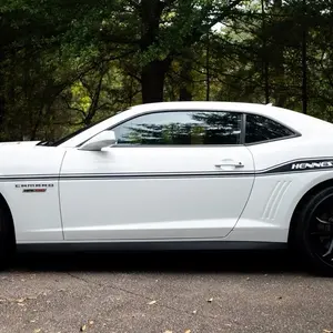 Chevy Camaro Hennessy edition side stripe vinyl decal sets.