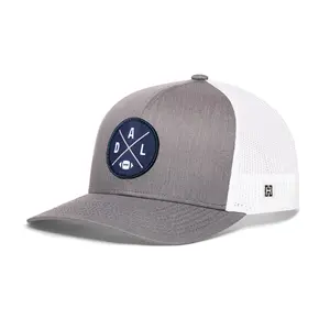 Dallas Trucker Hat  |  Gray-White DAL X Football Snapback