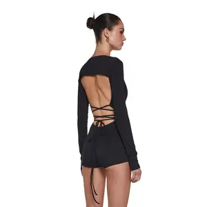 Signal Open Back Romper