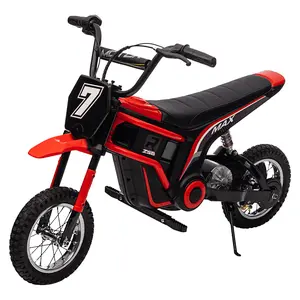 24V 350W Kids Electric Dirt Bike – 3 Speed Modes, Up to 14.29 MPH, Shock-Absorbing Suspension, Max 135 lbs, 18.3'' Seat Height