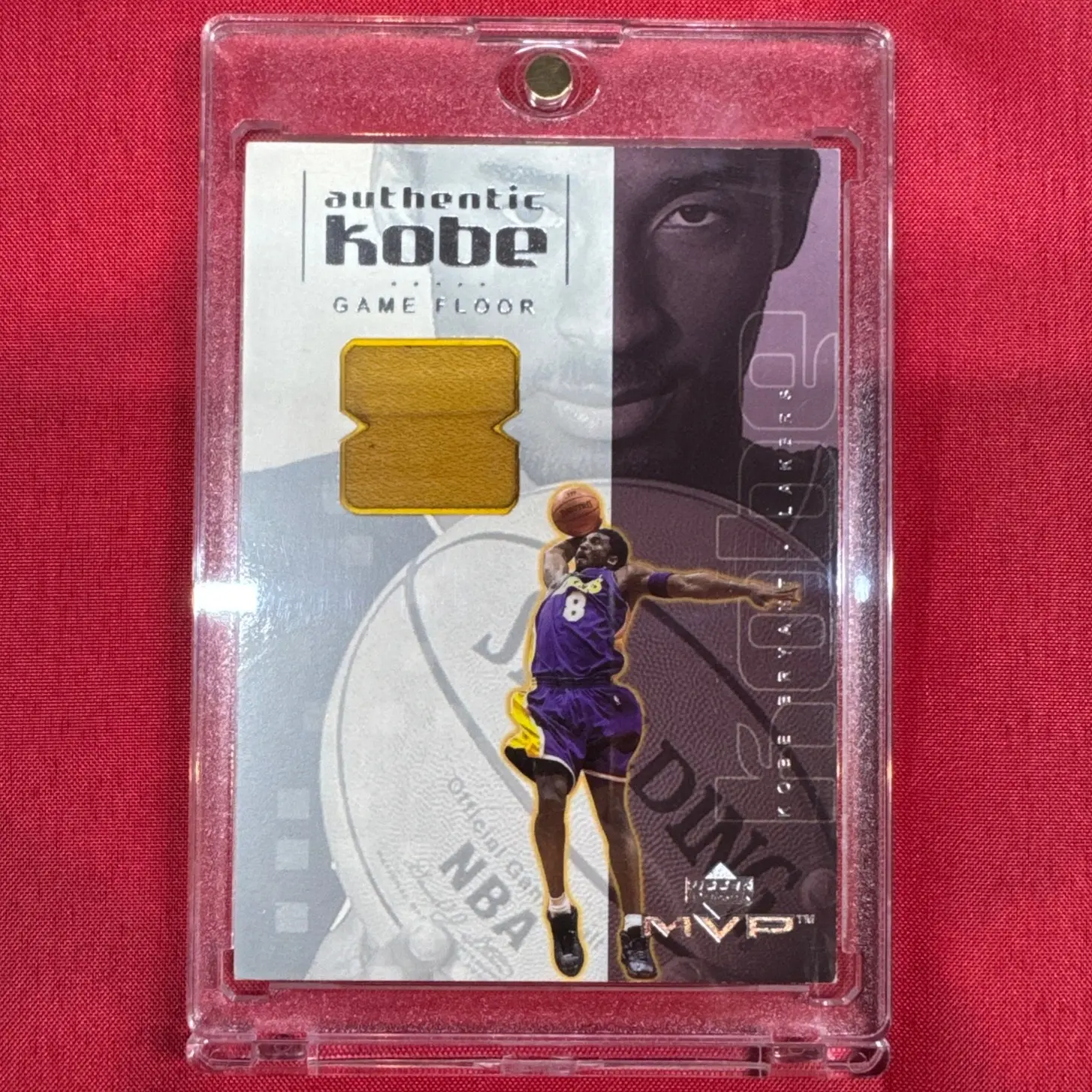 2001 Upper Deck MVP - Kobe Bryant - Authentic Game Floor Relic Card - #KBF2 - Los Angeles Lakers