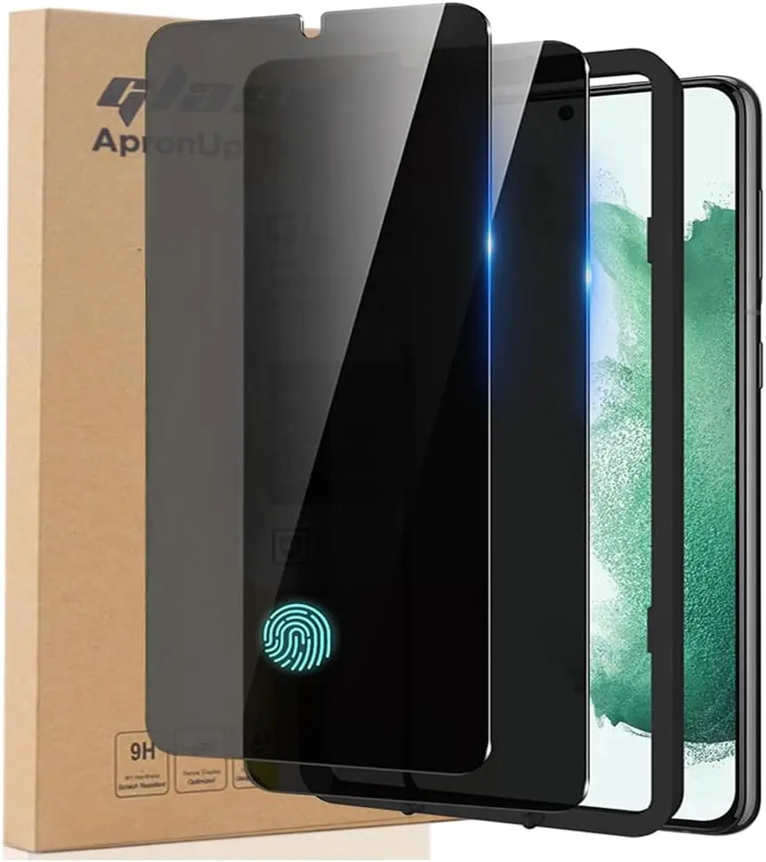 for [ Galaxy S25 Ultra]  Screen Protector Tempered Glass with Easy Installation Frame Tool, [Fingerprint Unlock], Anti Scratch, Anti Spy, Case Friendly