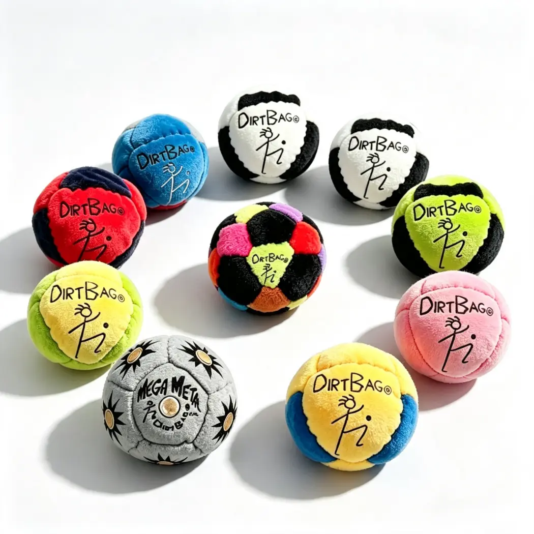 HACKY SACK Soft Stitched Footbag, Durable Hacky Sack Ball, Portable Kick Toy For Balance & Coordination Training, Stress Relief Outdoor Game Toy For Adults & Kids Boredom‑Busting Backyard Activity