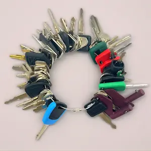42 Heavy Equipment Keys Master Set, Construction Machine Operator Ignition Key Set for Caterpillar Bobcat JD Case JLG JCB Volvo Hyster Ford New Holland Yanmar Takeuchi Kubota Komatsu Toyota Hitachi