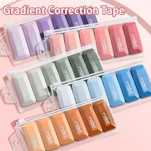 6-Pack High-Capacity Correction Tape with Stylish Design, Ideal for School and Office Use, Affordable Essential Stationery, Office Supplies