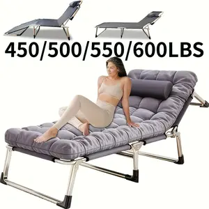 Heavy-Duty Folding Bed Measuring 8 to 10 Feet, with a Height of 70.4 to 74 Inches And Weight Capacities of 450, 500, 550, Or 600 Pounds. This Portable Guest Bed Comes with a Flip-Up Mattress Included