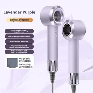 Negative Ions Hair Dryer High Speed No Fan Home Salon Use Damage Free Blow Dryer for Smooth Hair  4c hair Ionic Professional Portable with Cool Shot