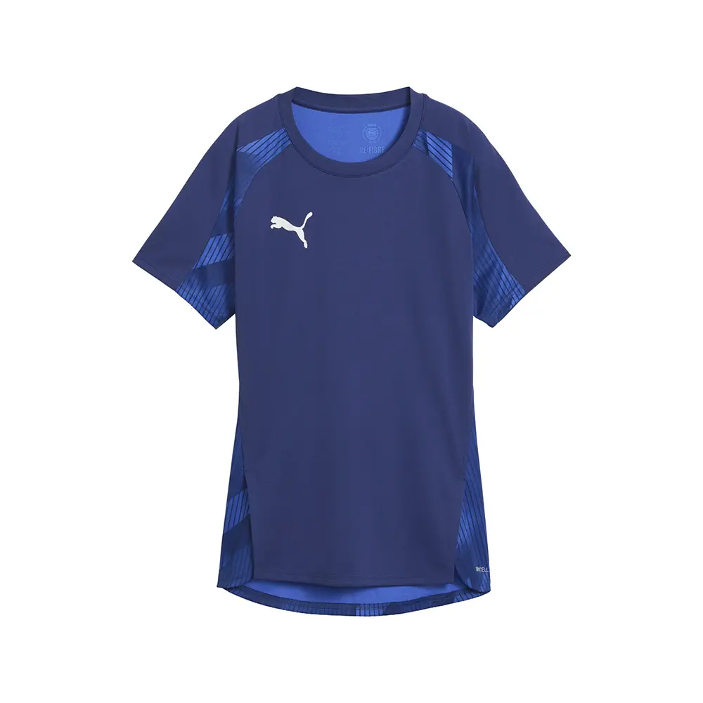 PUMA Womens Individualblaze Jersey Crew Neck Short Sleeve Jersey Casual - Blue