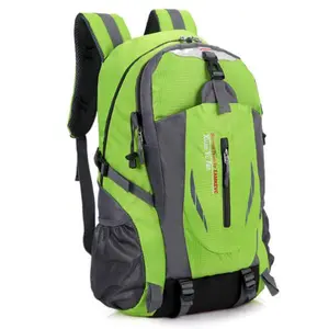 36L Nylon Travel Backpack Waterproof Outdoor Rucksack Men Camping Hiking Bag- Green