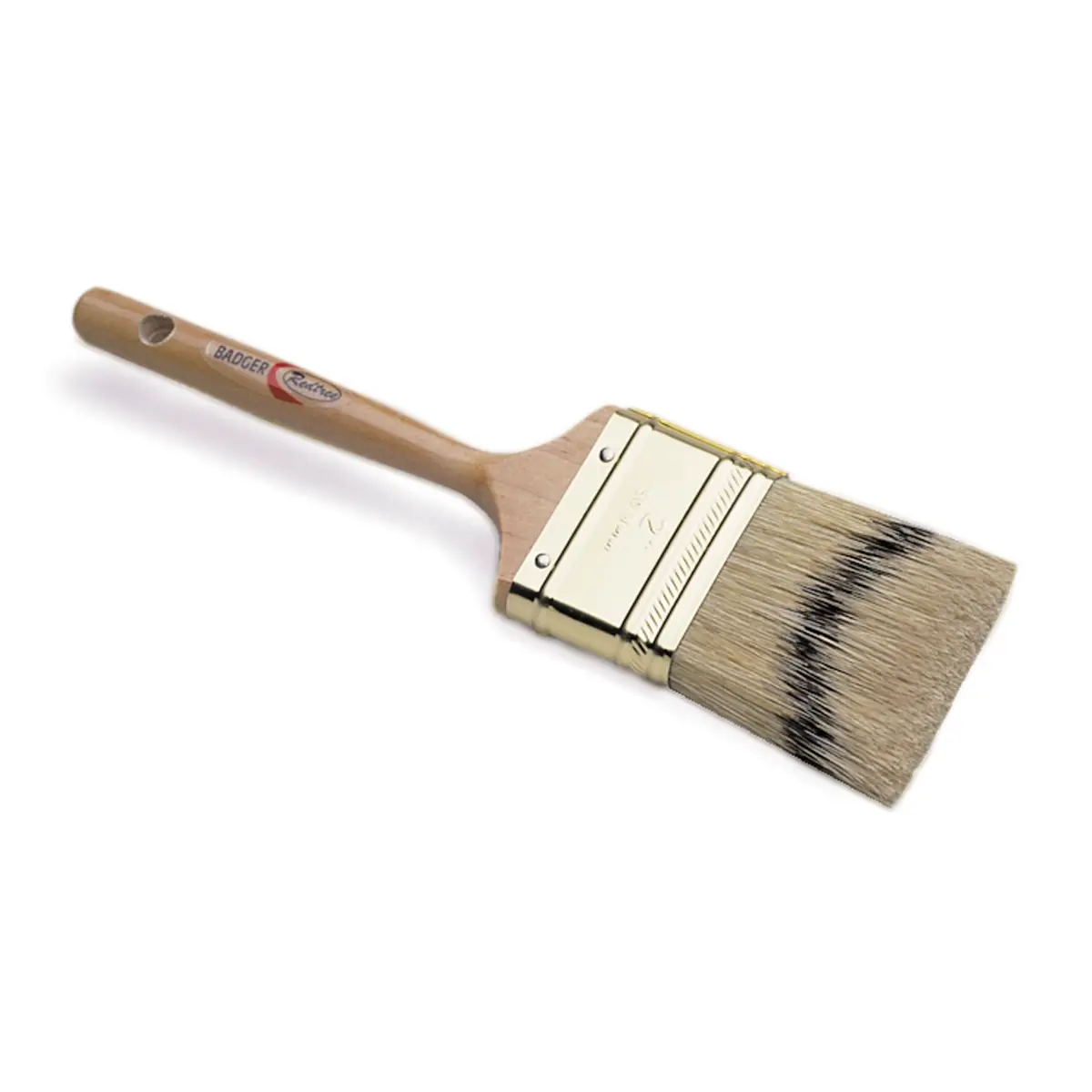212 MAIN Badger Fine Finish Natural Bristle Paint Brush - 2.5 in, Chisel Edge, Handmade Flow Design, for Marine Paint Applications
