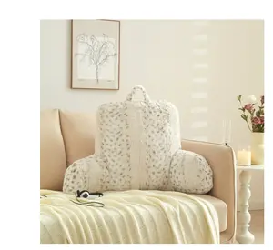 Snow Leopard Faux Fur Backrest Pillow 23"x 30" Soft and Cozy Design for Home Decor