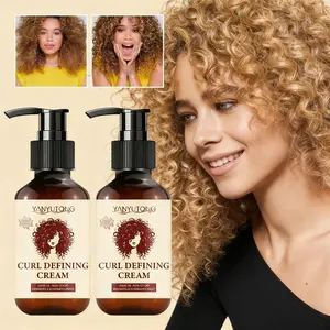 Curl Cream for Women & Men 100ml (Pack of 2) - Anti Frizz & Volumizing Hair Cream for Curly & Wavy Hair - Intense Moisture, Defined Curls Without Heat - Leave-In Styling Treatment Texturizing Product