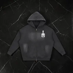 Warborn Spartan Sunfade Boxy Fleece Zip-Up