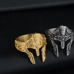 New Personality Spartan Mask Ring Fashion