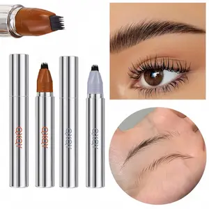 Double Effect Quick Eyebrow Pencil, Multi-Hair Design, Clear Realistic Brow Shape, Precision Forehead Filling, Waterproof Long-Lasting