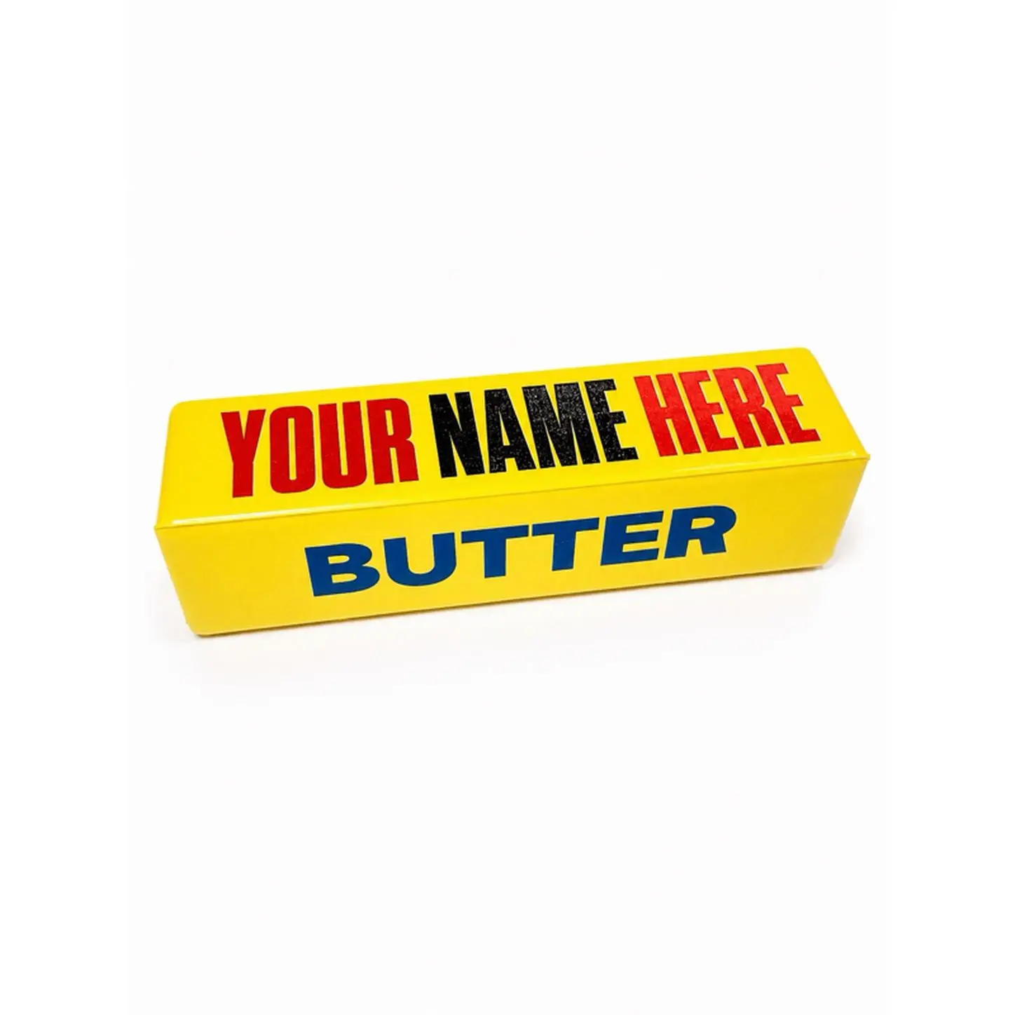 Customized Butter Squishy - Personalize with Your Name or Short Saying - Fun and Unique Gift Idea | Back To School | Customized Squishy Butter Toy | Balloon Weight | Party Favor