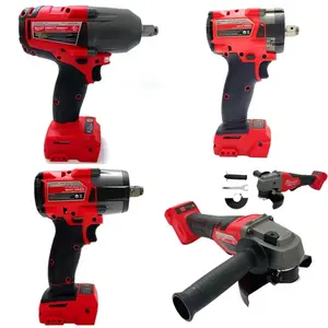 For Milwaukee M18 18V Battery Brushless Power Tools,  5 Type Options Including  Impact Wrenches And 125mm Angle Grinder, For Tire Change, Auto Repair, Heavy Equipment Maintenance, Metal Cutting, Grinding, Industrial Assembly