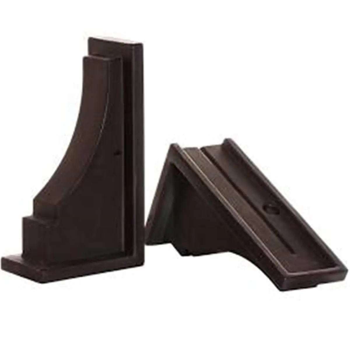 Mayne Fairfield Decorative Brackets - Espresso, High Quality Polyethylene Curved Classic Supports with Beautiful Finishing Touch, Pack of 2 (Pair of Decorative Supports)