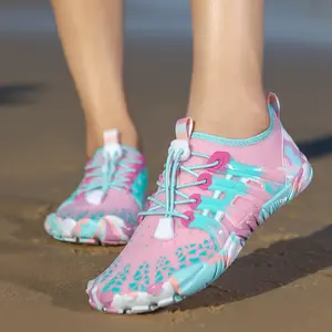 Summer multi-functional women's cross-training shoes, quick-drying, breathable, thin-soled, lightweight, beach diving and canyon comfort, zero-drop wading shoes, large-sized women's shoes, couple style fitness training yoga shoes