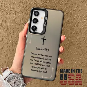 Case Compatible with Galaxy S23 Ultra S24 Plus S25 S22+ Christian Bible Isaiah Patterned Anti-Scratch Military-Grade Drop Protection Slim Cover Cellphone Protective