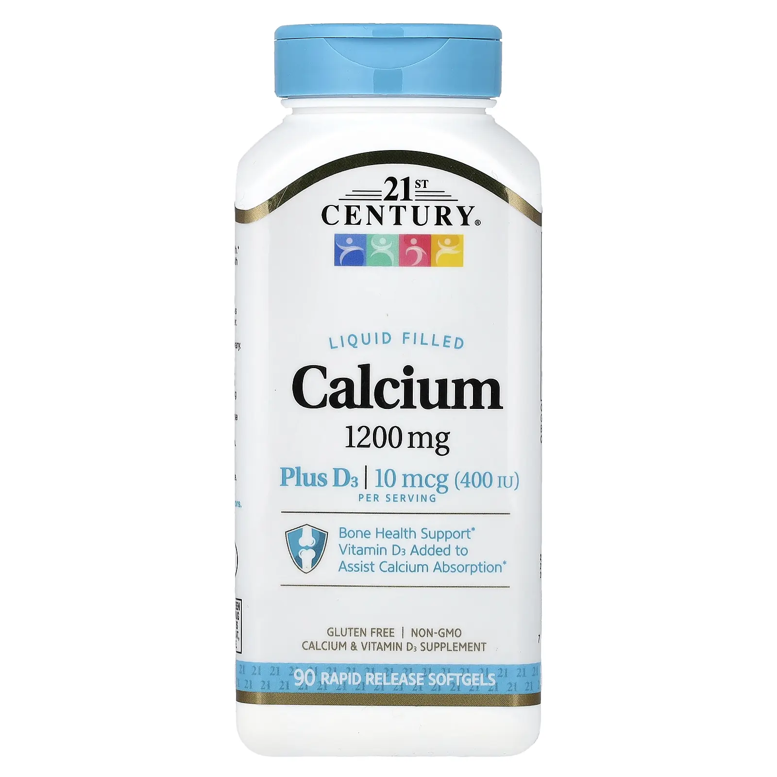 21st Century Liquid Filled Calcium Plus D3, 90 Rapid Release Softgels