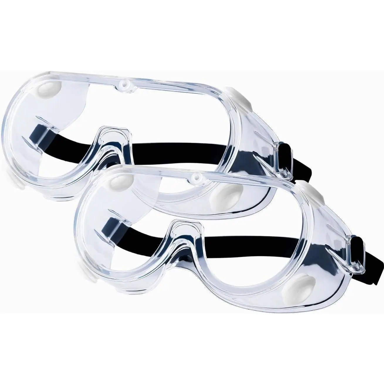 2-Pack Safety Goggles, Anti-Fog Lab Goggles for Men and Women