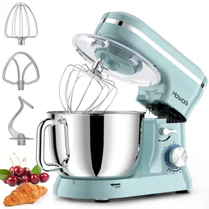 HOWORK Electric Kitchen Appliances Food Mixer, 10+ Speeds, 6.5 QT Stainless Steel Bowl, Heavy Duty Mixer with Dough Hook, Wire Whip, Beater, for Baking & Home Cooking