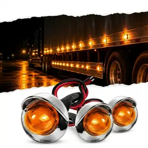 10PCS LED Eagle Eye Side Marker Lights, IP67 Waterproof Clearance Lamps for Truck, Trailer, RV & Pickup | 12–24V