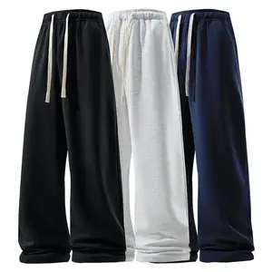 3PCS pants men sweatpants Men's Solid Thermal Lined Drawstring WaistPants,Casual Comfy Loose Fitting Trousers for Fall &Winter, Men's Bottoms for Daily Wear, Relaxed Fit, fleece sweatpants，school season（gift）