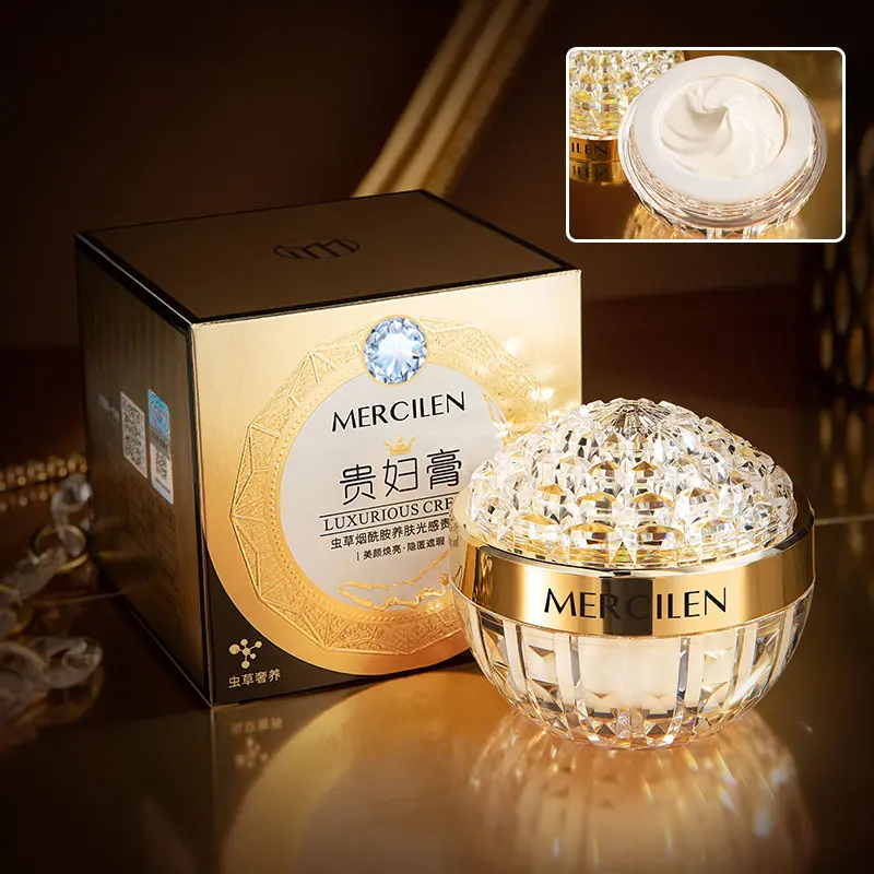フェイスクリーム Merci Mercilen Cordyceps Niacinamide Skincare Cream 50g, Deep